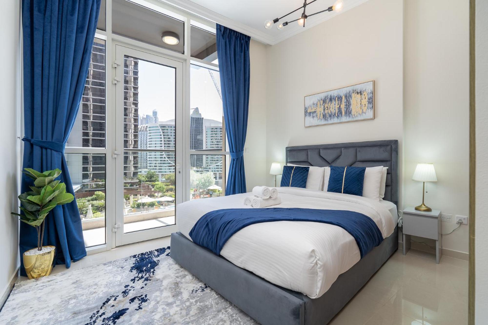 Dunya Tower Luxury And 2 Min Walk To Dubai Mall And Burj Khalifa In Heart Of Downtown Eksteriør bilde